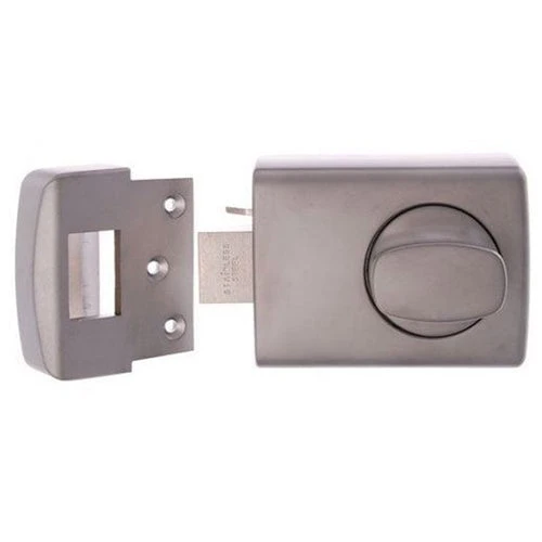 Locking Solutions LOCKWOOD 002 KNOB DEADLATCH SATIN CHROME PEARL 1 Locking Solutions LOCKWOOD 002 KNOB DEADLATCH SATIN CHROME PEARL