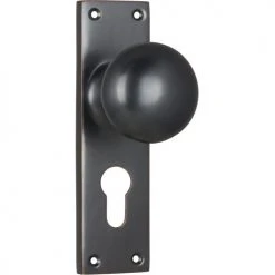 TRADCO VICTORIAN KNOB ON PLATE Handles & Hardware