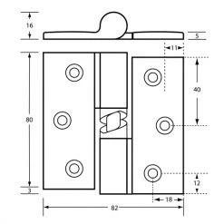 METLAM GRAVITY HINGE