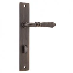 IVER DOOR LEVER SARLAT RECTANGULAR BACKPLATE