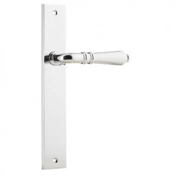 IVER DOOR LEVER SARLAT RECTANGULAR BACKPLATE