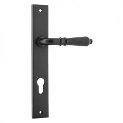IVER DOOR LEVER SARLAT RECTANGULAR BACKPLATE