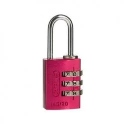 ABUS 3-WHEEL 20MM COMBINATION ALUMINIUM PADLOCK 145/20 VARIOUS COLOURS 10 ABUS 3-WHEEL 20MM COMBINATION ALUMINIUM PADLOCK 145/20 VARIOUS COLOURS