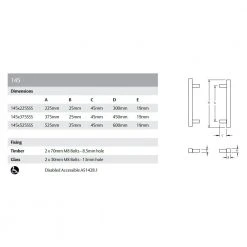 Pull Handles LOCKWOOD ENTRANCE PULL HANDLE - 145