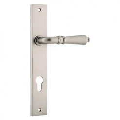 IVER DOOR LEVER SARLAT RECTANGULAR BACKPLATE