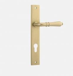 IVER DOOR LEVER SARLAT RECTANGULAR BACKPLATE