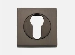 Tradco Restoration Hardware IVER ESCUTCHEONS EURO FORGED SQUARE