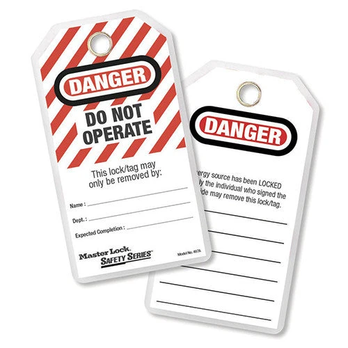 Master Lock MASTERLOCK 497A HEAVY DUTY TAGS (Qty. 12) Fire & Safety 1 Master Lock MASTERLOCK 497A HEAVY DUTY TAGS (Qty. 12) Fire & Safety