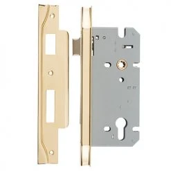 IVER MORTICE LOCK EURO REBATED 85MM