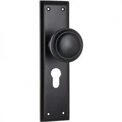 TRADCO MILTON DOOR KNOB ON PLATE