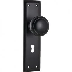 TRADCO MILTON DOOR KNOB ON PLATE