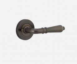 IVER DOOR LEVER SARLAT ROUND ROSE PAIR Door Handles & Levers