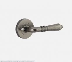 IVER DOOR LEVER SARLAT ROUND ROSE PAIR Door Handles & Levers