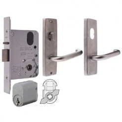 LOCKWOOD DOOR HARDWARE KIT FOR TIMBER DOOR (INC. HINGES, LOCK, HANDLES & CYLINDER) Handles & Hardware 7 LOCKWOOD DOOR HARDWARE KIT FOR TIMBER DOOR (INC. HINGES, LOCK, HANDLES & CYLINDER) Handles & Hardware
