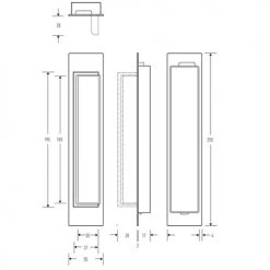 Flush Pulls HALLIDAY AND BAILLIE FLUSH D PULL HB678/HB679