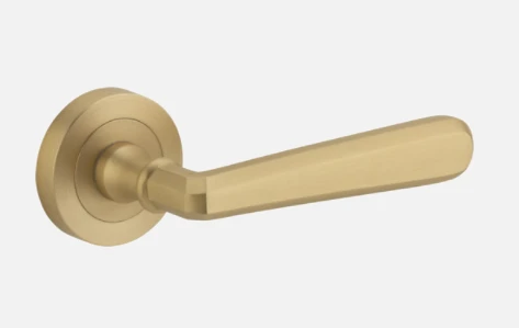 Door Handles & Levers IVER DOOR LEVER COPENHAGEN ROUND ROSE BACKPLATE 1 Door Handles & Levers IVER DOOR LEVER COPENHAGEN ROUND ROSE BACKPLATE