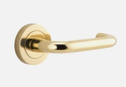 IVER DOOR LEVER OSLO ROUND ROSE Door Handles & Levers