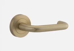 IVER DOOR LEVER OSLO ROUND ROSE Door Handles & Levers