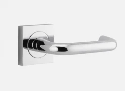 IVER DOOR LEVER OSLO SQUARE ROSE Door Handles & Levers