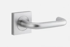 IVER DOOR LEVER OSLO SQUARE ROSE Door Handles & Levers
