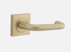 IVER DOOR LEVER OSLO SQUARE ROSE Door Handles & Levers