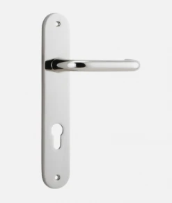 Door Handles & Levers IVER DOOR LEVER OSLO OVAL BACKPLATE 42 Door Handles & Levers IVER DOOR LEVER OSLO OVAL BACKPLATE