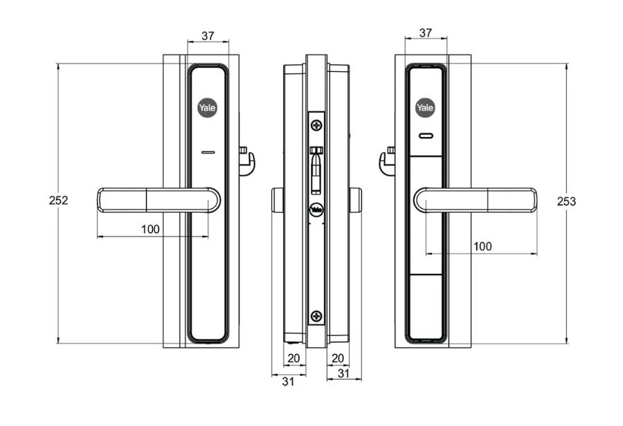 Digital Locks YALE UNITY SECURITY DOOR LOCK SILVER WITH CONNECT BRIDGE AND KEYPAD 4 Digital Locks YALE UNITY SECURITY DOOR LOCK SILVER WITH CONNECT BRIDGE AND KEYPAD