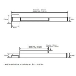 VON DUPRIN 22 SERIES VERTICAL ROD EXIT DEVICE Panic Exit Devices