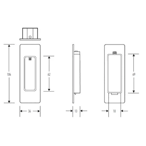 Flush Pulls HALLIDAY AND BAILLIE FLUSH PULL HB650 2 Flush Pulls HALLIDAY AND BAILLIE FLUSH PULL HB650