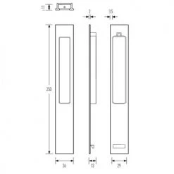 HALLIDAY AND BAILLIE FLUSH PULL HB668 Flush Pulls
