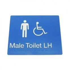 Tim The Sign Man Toilet & Shower Signage MALE DISABLED TOILET SIGN (LEFT HAND)
