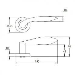 Handles & Hardware MADINOZ VISION ROUND ROSE LEVERSET MDZ888-6 5 Handles & Hardware MADINOZ VISION ROUND ROSE LEVERSET MDZ888-6