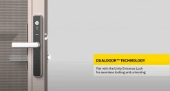 YALE UNITY SCREEN DOOR LOCK WITH CONNECT BRIDGE